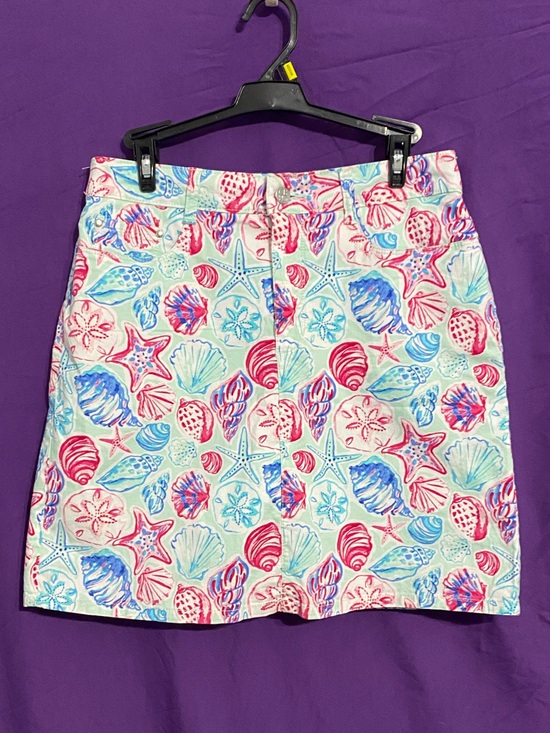 croft & barrow Dresses & Skirts - croft & barrow Blue & Pink Seashells Mini Skirt/Skort. Size 8.
